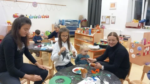 božićna radionica u vrtiću Jadranovo