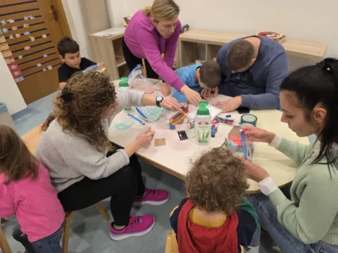 božićna radionica u vrtiću Jadranovo