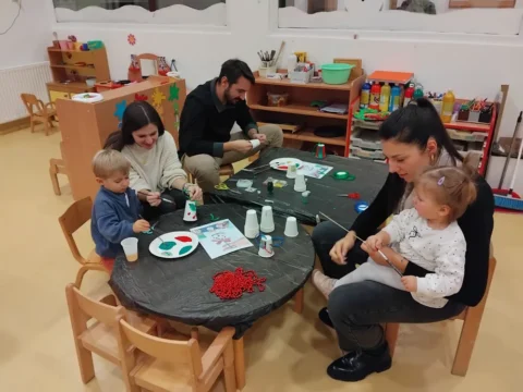božićna radionica u vrtiću Jadranovo